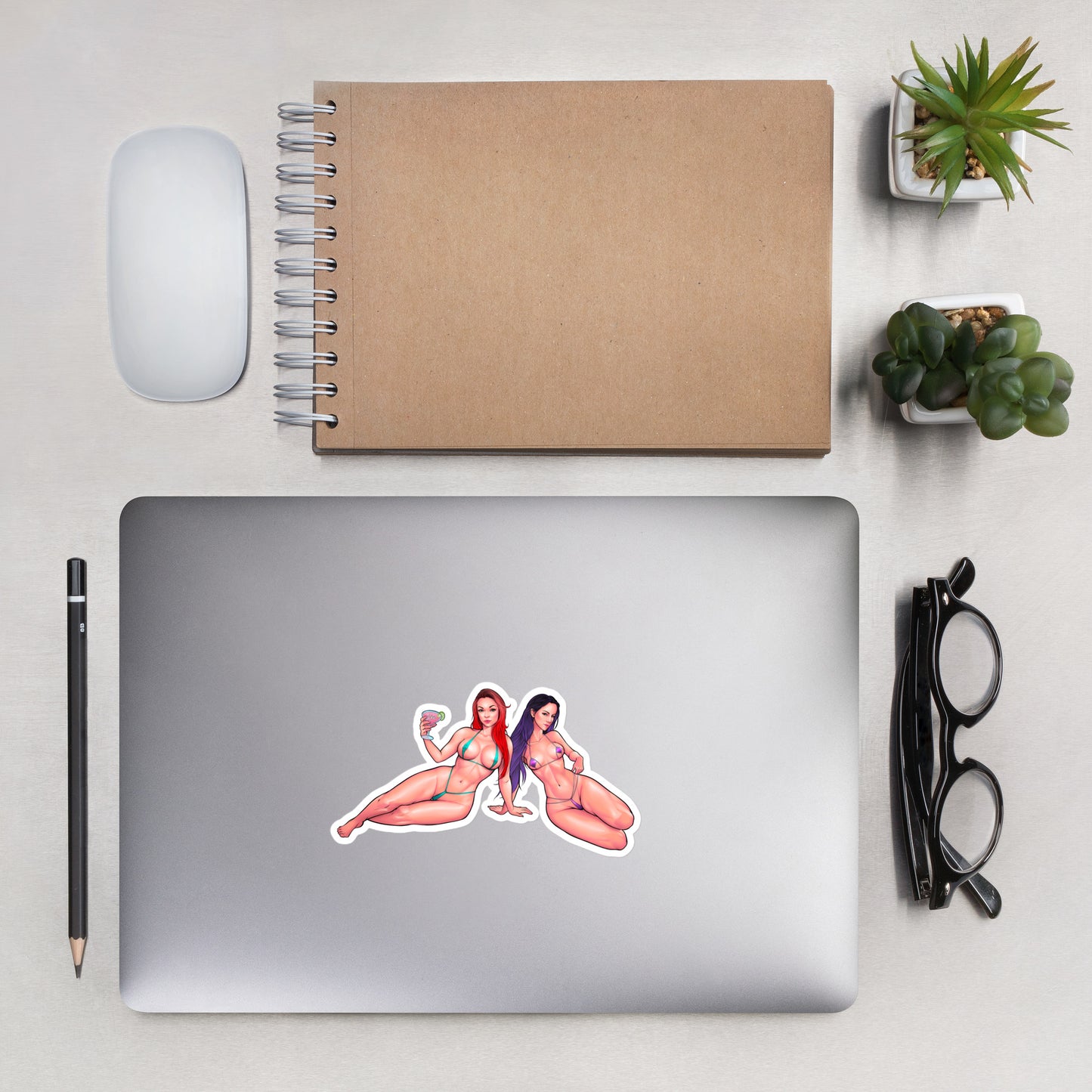 SJXOXO & JustAlexIRL Beach Sticker