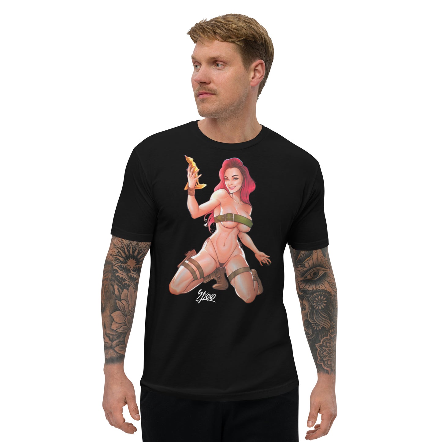 SJXOXO - Lara Croft Short Sleeve T-shirt